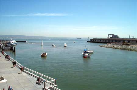 McCovey Cove, from the arcade at Pac Bell Park