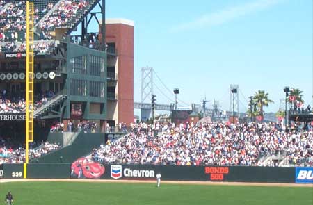 2 SF landmarks, Barry Bonds and the Bay Bridge