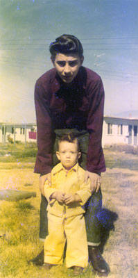 Uncle Tommy and me, circa 1951