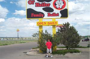 David's birthday lunch in Rawlins, Wyoming