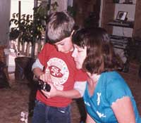 David with Mommy, 1988