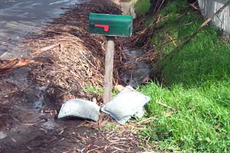 mailbox with pillows