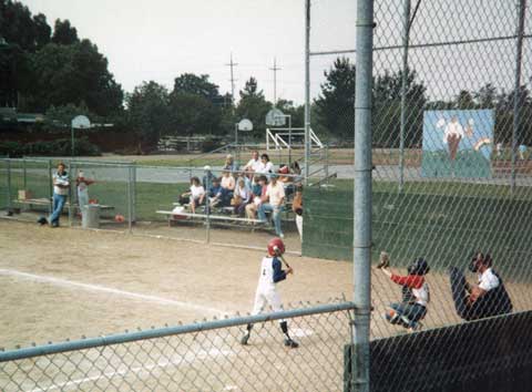 Eric at bat, 1987